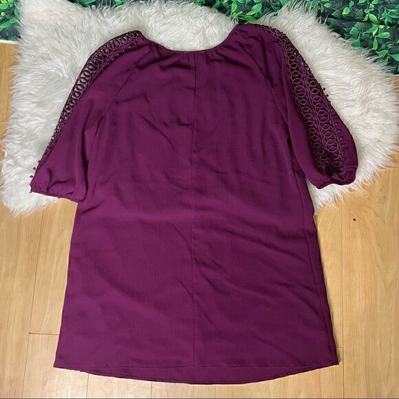 Indigo Rose burgundy casual / party dress plus size 1X - Picture 5 of 11